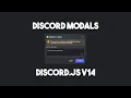 Discord js v14 - Discord Modals