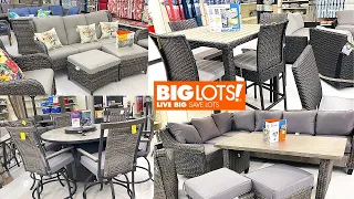BIG LOTS PATIO GARDEN TABLE SETS SHOP WITH ME