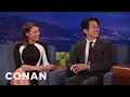 Steven Yeun s Awkward Kissing Technique CONAN on TBS