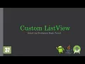 Android Bangla Tutorial 37 Custom ListView With BaseAdapter Java Android App Development