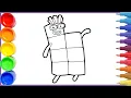 Drawing Numberblocks Seven Drawing and Coloring FUN DRAWING