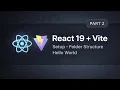 React 19 Setup with Vite Folder Structure Hello World Part 2 Hinglish