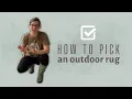 How to Choose an Outdoor Rug Catherine Arensberg