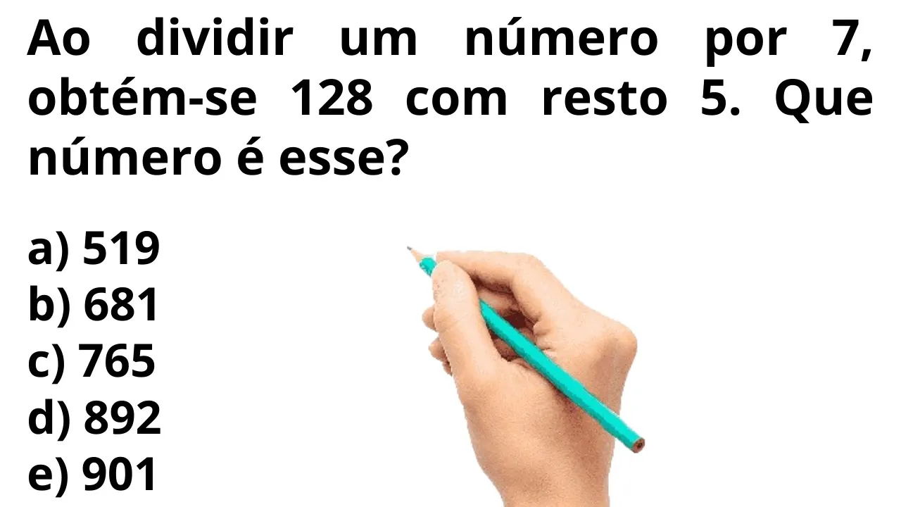 QUESTÃO DE CONCURSO. NÍVEL MÉDIO. NÃO ERRE MAIS! MATEMÁTICA. COSTUMA CAIR NA PROVA.