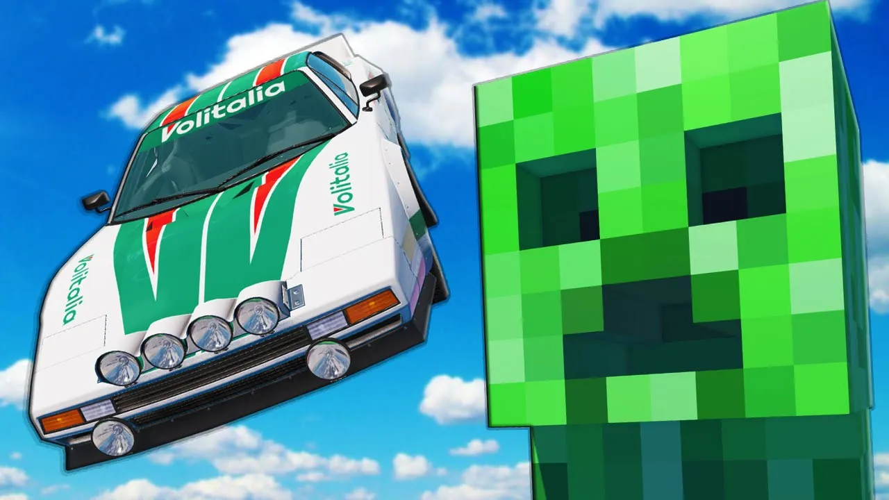 Jumping Into a MINECRAFT CREEPERS Mouth in BeamNG Drive Mods!