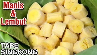 membuat tape singkong paling mudah