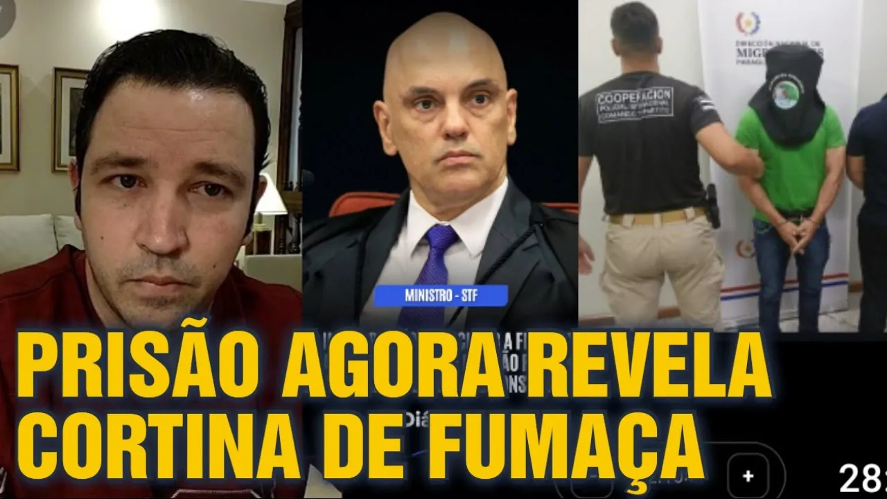 #3 ACABA DE ACONTECER PRISÃO QUE ABALA A REPÚBLICA E CRIA CORTINA DE FUMAÇA.