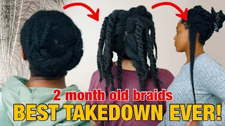 Download BEST braid takedown after 2 MONTH protective style NO BREAKAGE \u0026 MAXIMUM length retention #takedown MP3