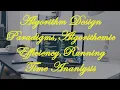 1 1ALGORITHM DESIGN PARADIGMS ALGORITHMIC EFFICIENCY RUNNING TIME ANALYSIS ALGORITHMS
