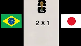 GOL BRASIL🇧🇷 2 X 1 JAPÃO🇯🇵 - #FIFAWorldCup - ((((NARRAÇÃO))))📻