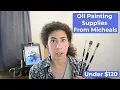Beginner Oil Painting Supplies - All bought at Michaels