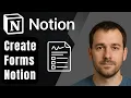 How to Create Notion Forms 2025 Step-by-Step Beginner Tutorial