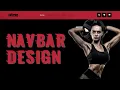 How to create transparent responsive and sticky navbar design with HTML and CSS with source code