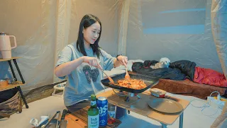 나만 알고싶던 뷰가 귀한 캠핑장 공개! 철판 닭갈비에 소맥으로 즐기는 가을 캠핑 | 가평 가평랜드캠핑장