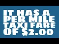 What is the starting taxi fare in Abilene TX