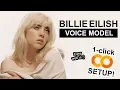 Billie Eilish AI Voice Model - RVC 1-CLICK Google Colab Setup