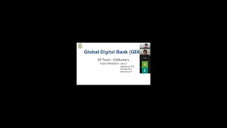 Global digital bank project in python Project demo