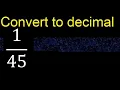 Convert to decimal How To Convert Decimals to Fractions