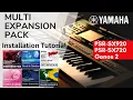 How to Install Multi Expansion Packs on Yamaha PSR-SX920 SX720 Genos 2