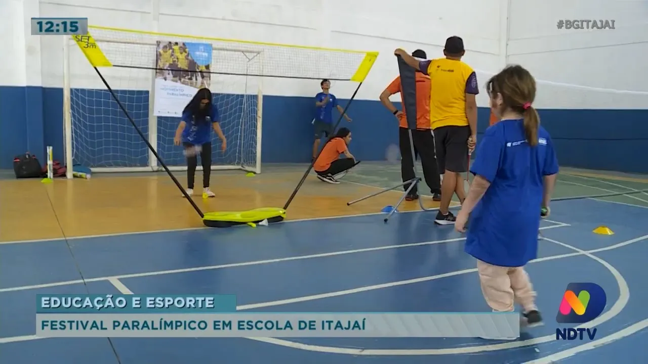 Educação e Esporte: festival paralímpico em escola de Itajaí