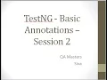 TestNG - Basic Annotations Important Interview Question and Execution Flow