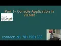 Console Application in VB Net - Part 1