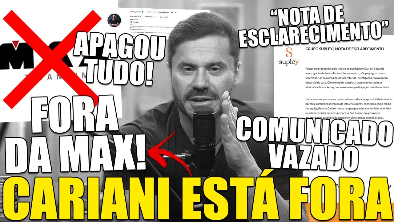 URGENTE! CARIANI APAGA TUDO APÓS SER DESLIGADO DA MAX TITANIUM SEGUNDO NOTA VAZADA DO GRUPO SUPLEY