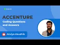 Accenture Coding Questions and Answers Latest