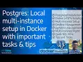 Postgres DB multi-instance v12 and v14 setup in docker with pgAdmin based management