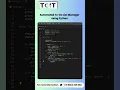 Automate Your To-Do List using python