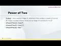 JavaScript Algorithms - 10 Power of Two