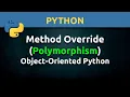 Method Overriding Dynamic Polypmorphism in Object-Oriented Python