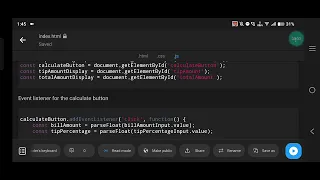 Build a Tip Calculator Using HTML CSS and JavaScript Full Code Included