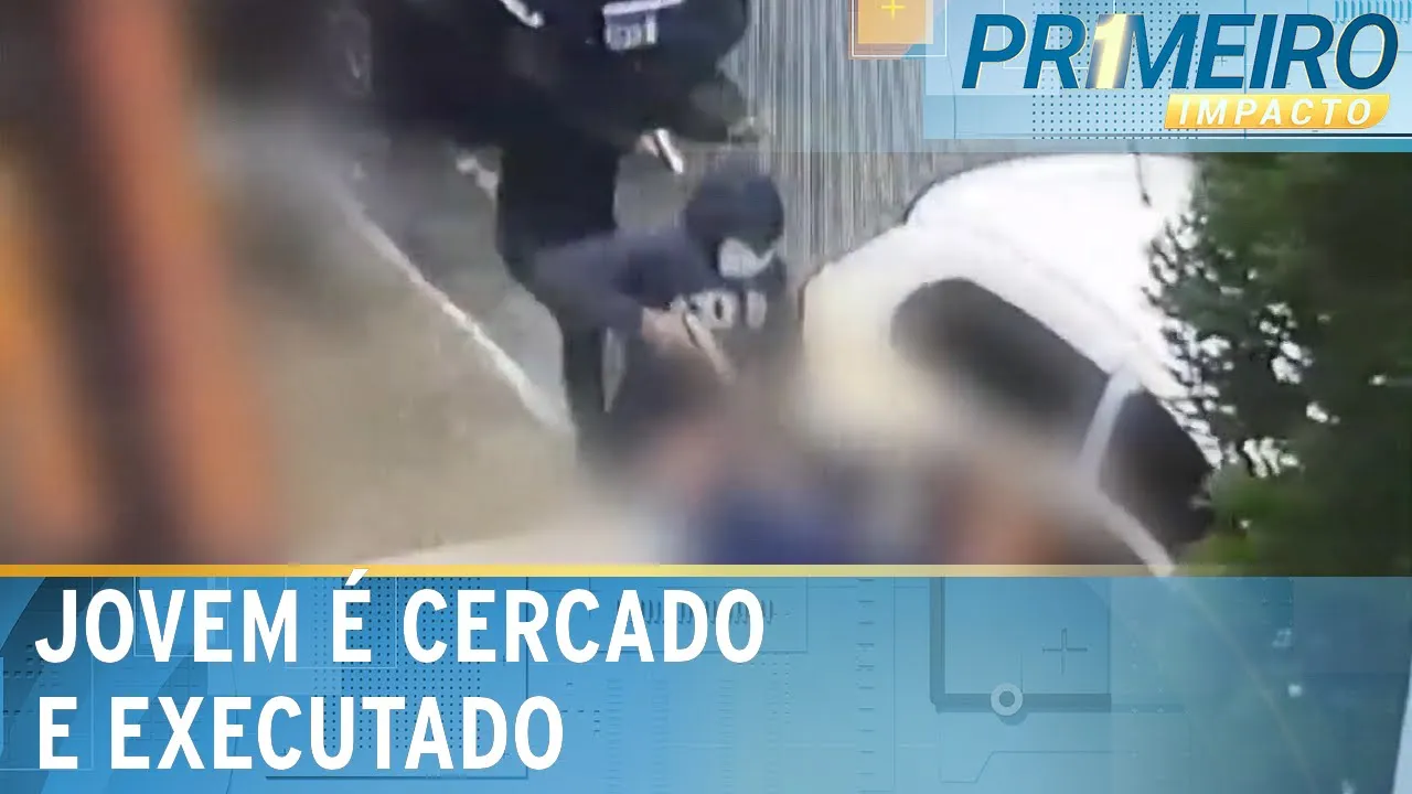 Rapaz de 22 anos é executado no meio da rua por três criminosos | Primeiro Impacto (30/08/23)