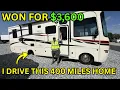 I Won This 2016 Jayco RV for Just 3 600 Then Drove It 400 Miles Home