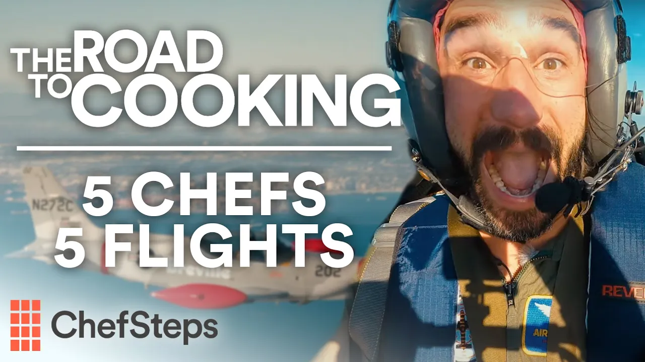 5 Chefs take on Questions in a Stunt Plane   The Road to Cooking   ChefSteps