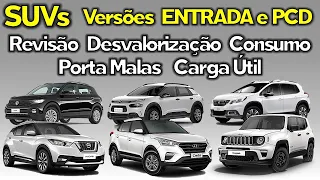 QUAL MELHOR SUV COMPACTO - Comparativo melhor SUV PCD e ENTRADA 2020 Kicks Creta T Cross Renegade