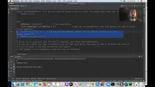 Python Programming Lesson 18 - Catching and Handling Exceptions
