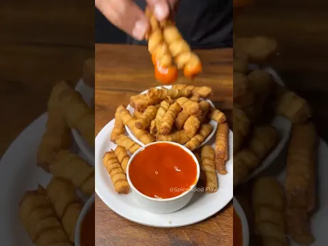 The Crispiest Spiral Potato Fries Ever #shorts #potatorecipe