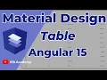 Angular Material How to use Material Table in Angular 15