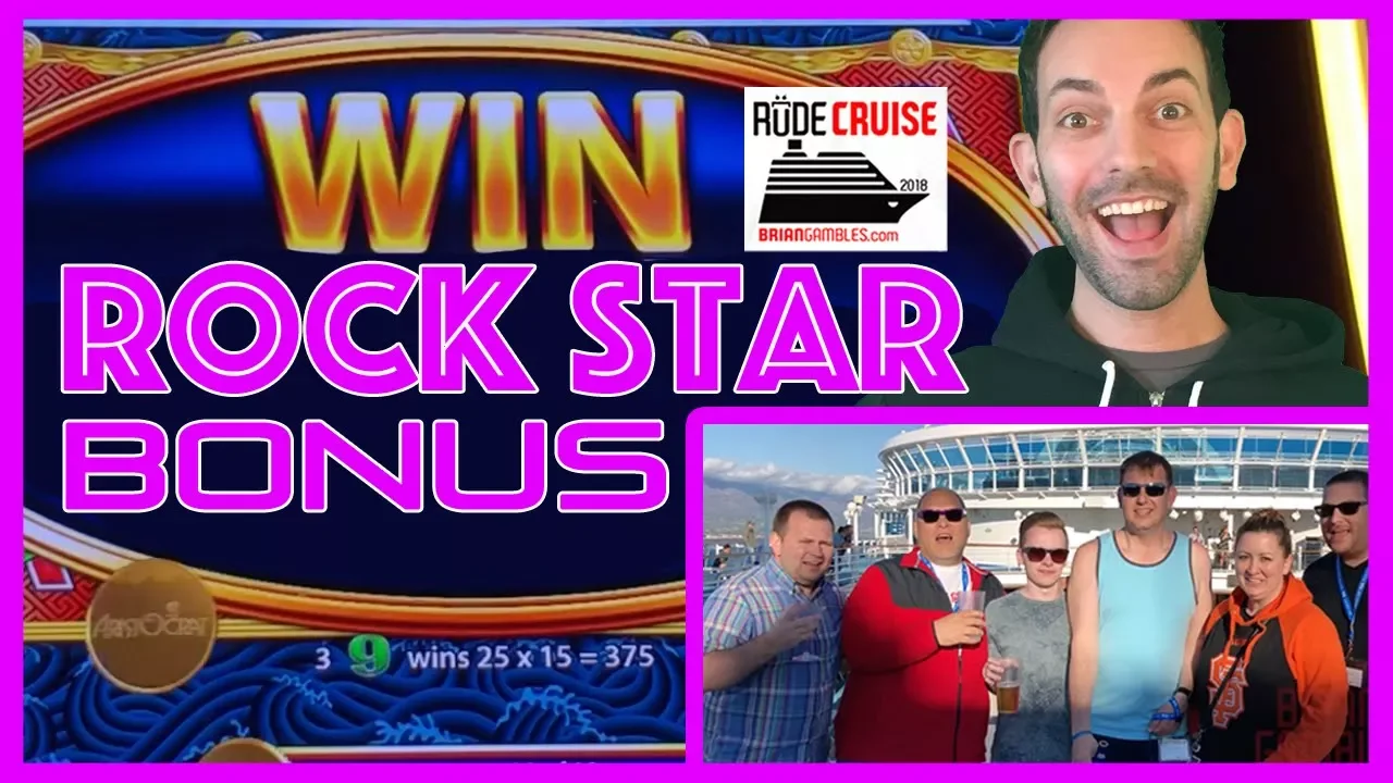 🛳🎰 Rock Star BONUS ➡ Aboard the 'RUDIES' Princess!🎉💰 ✦ Brian Christopher RUDIES Slot Cruise