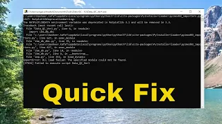 Fix ImportError Dll Load Failed The Specified Module Could Not Be Found