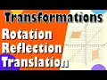 Transformations Quiz Rotation Reflection and Translation of Shapes Math Quiz