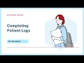 Completing Patient Logs in Exxat Prism