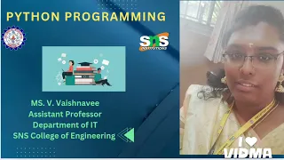 Numpy Operations V Vaishnavee- SNS INSTITUTIONS