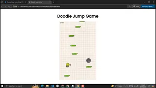 Doodle Jump Game Using HTML CSS and JavaScript with Source Code