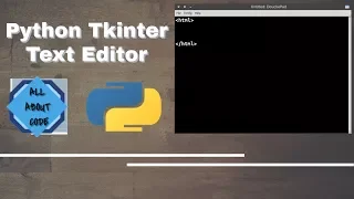 Python Text Editor Tkinter With Code