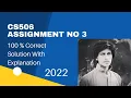 cs506 assignment no 3 solution fall 2021 cs506 assignment 3 solution