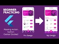 Flutter UI Practicing Floating action button-center docked