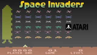 Space Invaders ATARI Gameplay Retro